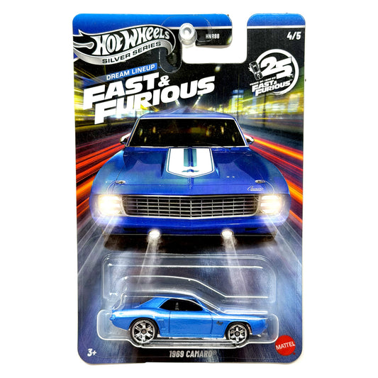 Hot Wheels Silver Series Fast & Furious 1969 Camaro 1:64 Diecast