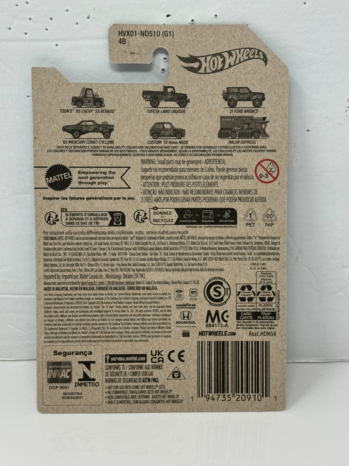 Hot Wheels Pearl and Chrome Toyota Land Cruiser 1:64 Diecast