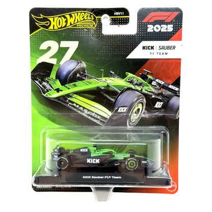 Hot Wheels Premium Formula 1 Kick Sauber F1 Team #27 1:64 Diecast
