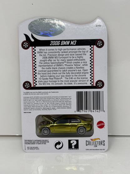Hot Wheels RLC Red Line Club 2006 BMW M3 1:64 Diecast 11687/20000