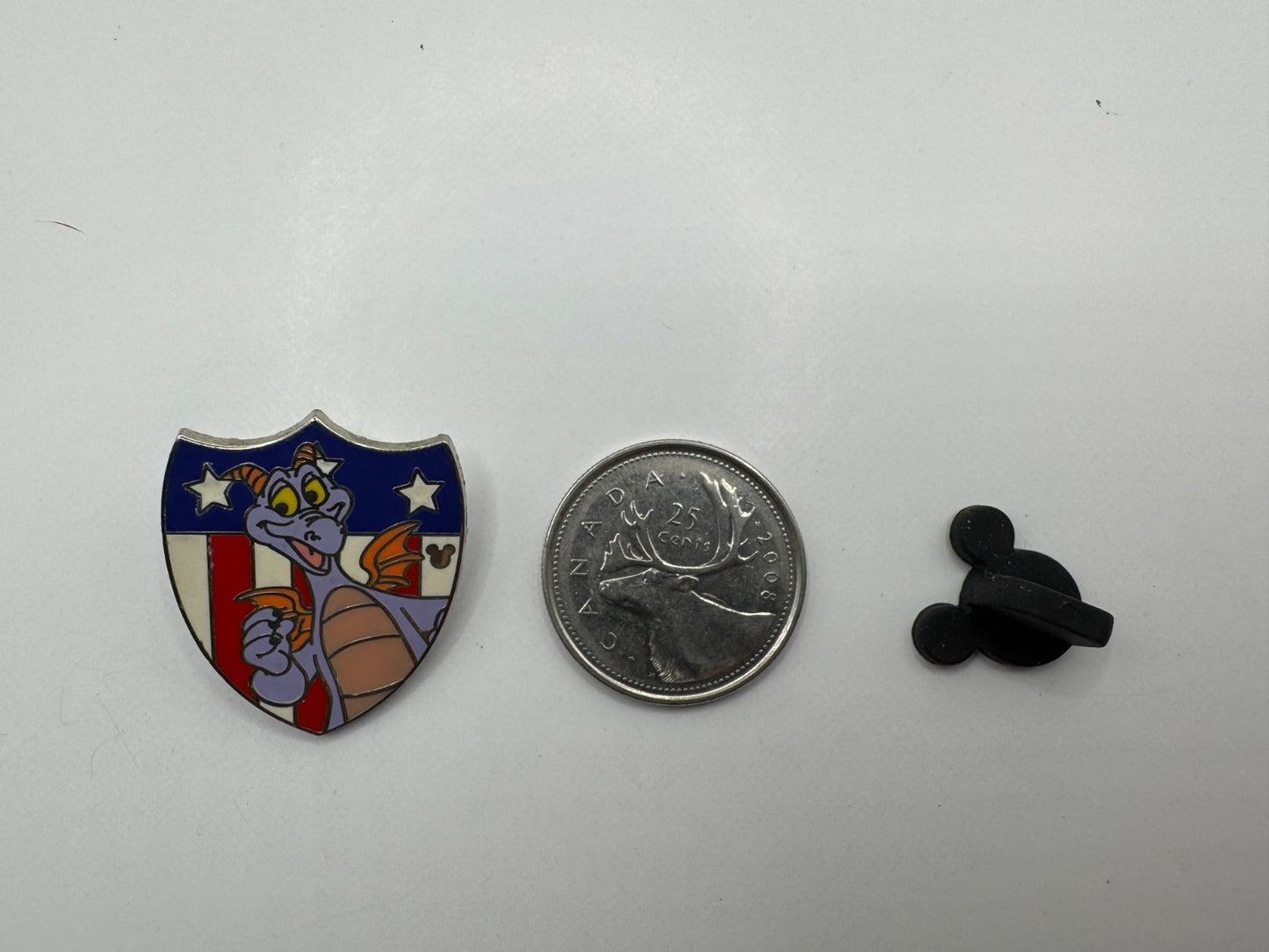 WDW Disney Figment Patriotic Shield Hidden Mickey Trading Pin DC1S18