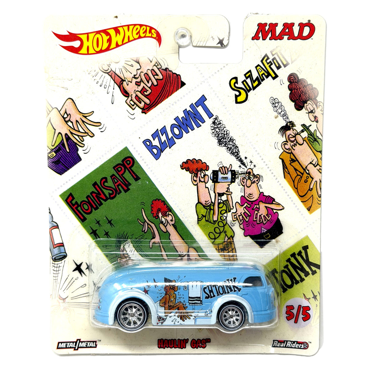 Hot Wheels MAD Magazine Haulin' Gas 1:64 Diecast Real Riders