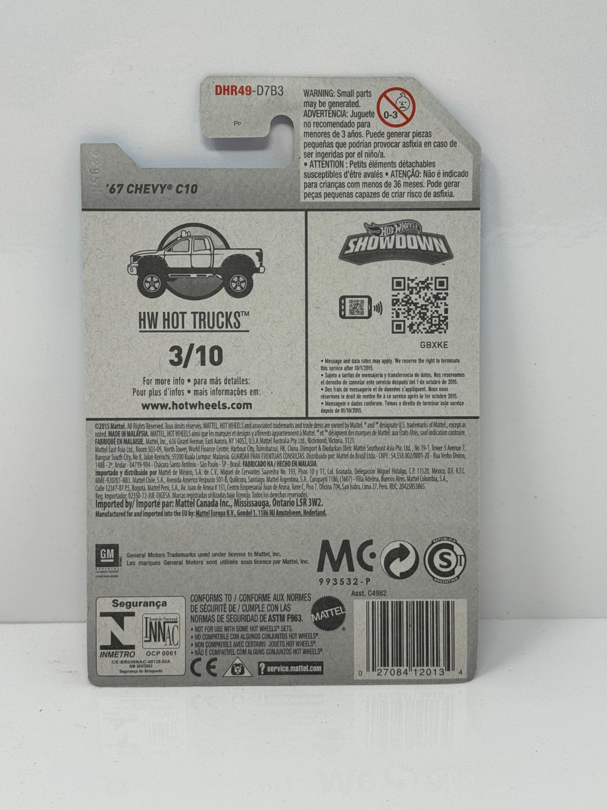 Hot Wheels HW Hot Trucks 1967 Chevy C10 1:64 Diecast