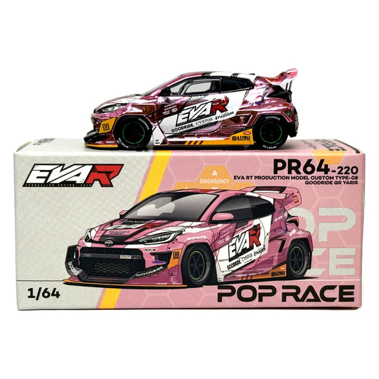 Pop Race x EVA RT Production Toyota GR Yaris PR64-220 1:64 Diecast