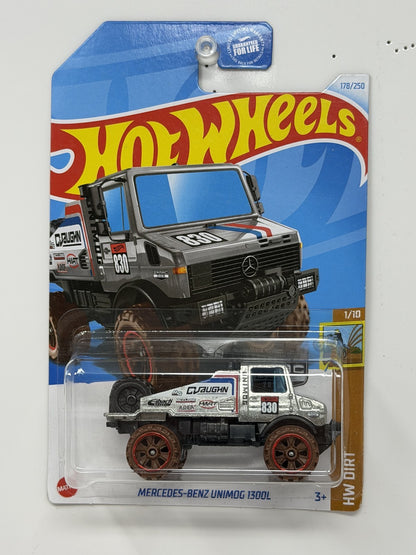 Hot Wheels ZAMAC HW Dirt Mercedes-Benz Unimog 1300L 1:64 Diecast