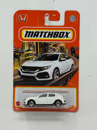 Matchbox 2017 Honda Civic Hatchback 1:64 Diecast White