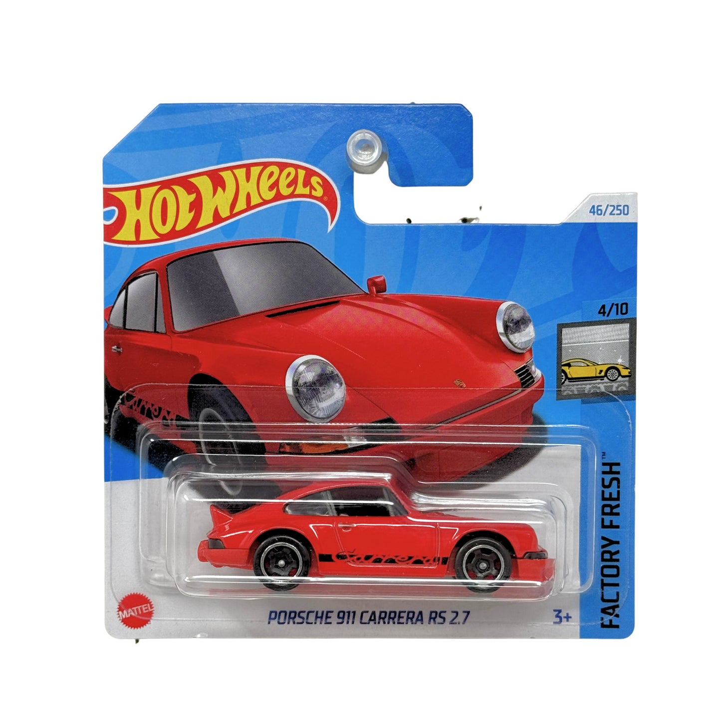 Hot Wheels Factory Fresh Porsche 911 Carrera RS 2.7 1:64 Diecast Short Card