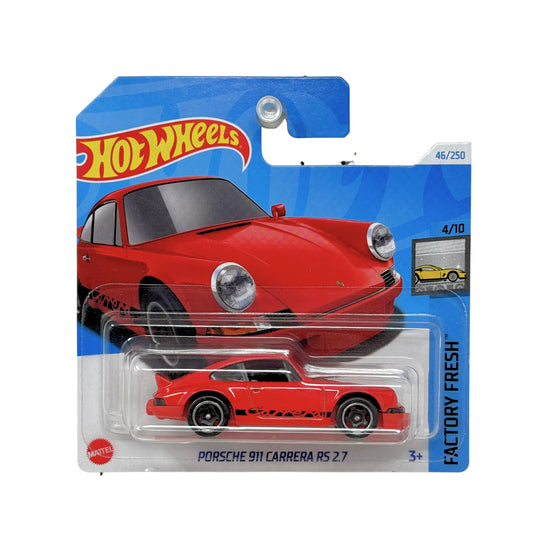 Hot Wheels Factory Fresh Porsche 911 Carrera RS 2.7 1:64 Diecast Short Card