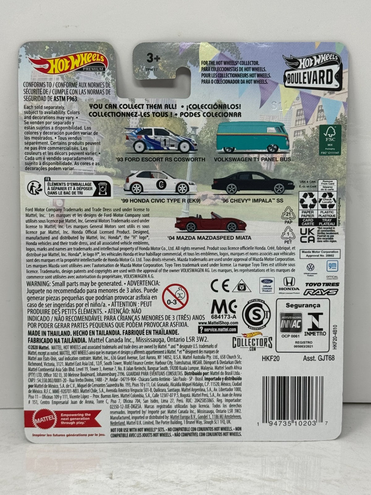 Hot Wheels Premium Boulevard #74 1996 Chevy Impala SS 1:64 Diecast