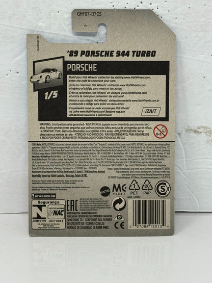 Hot Wheels Porsche 1989 Porsche 944 Turbo 1:64 Diecast