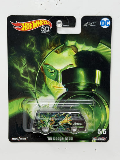 Hot Wheels DC Alex Ross Green Lantern 1966 Dodge A100 1:64 Diecast Real Riders