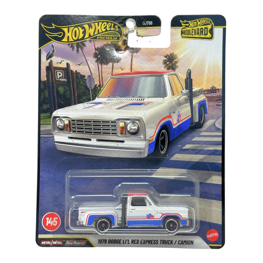 Hot Wheels Premium Boulevard #145 1978 Dodge Li’l Red Express Truck 1:64 Diecast