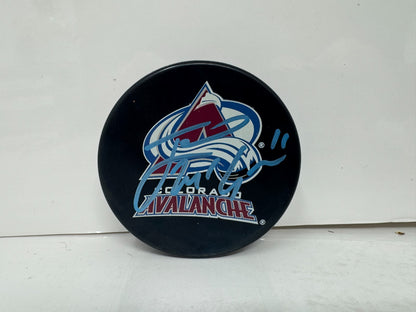 Jamie McGinn Colorado Avalanche Signed NHL Autograph Puck Blue Auto