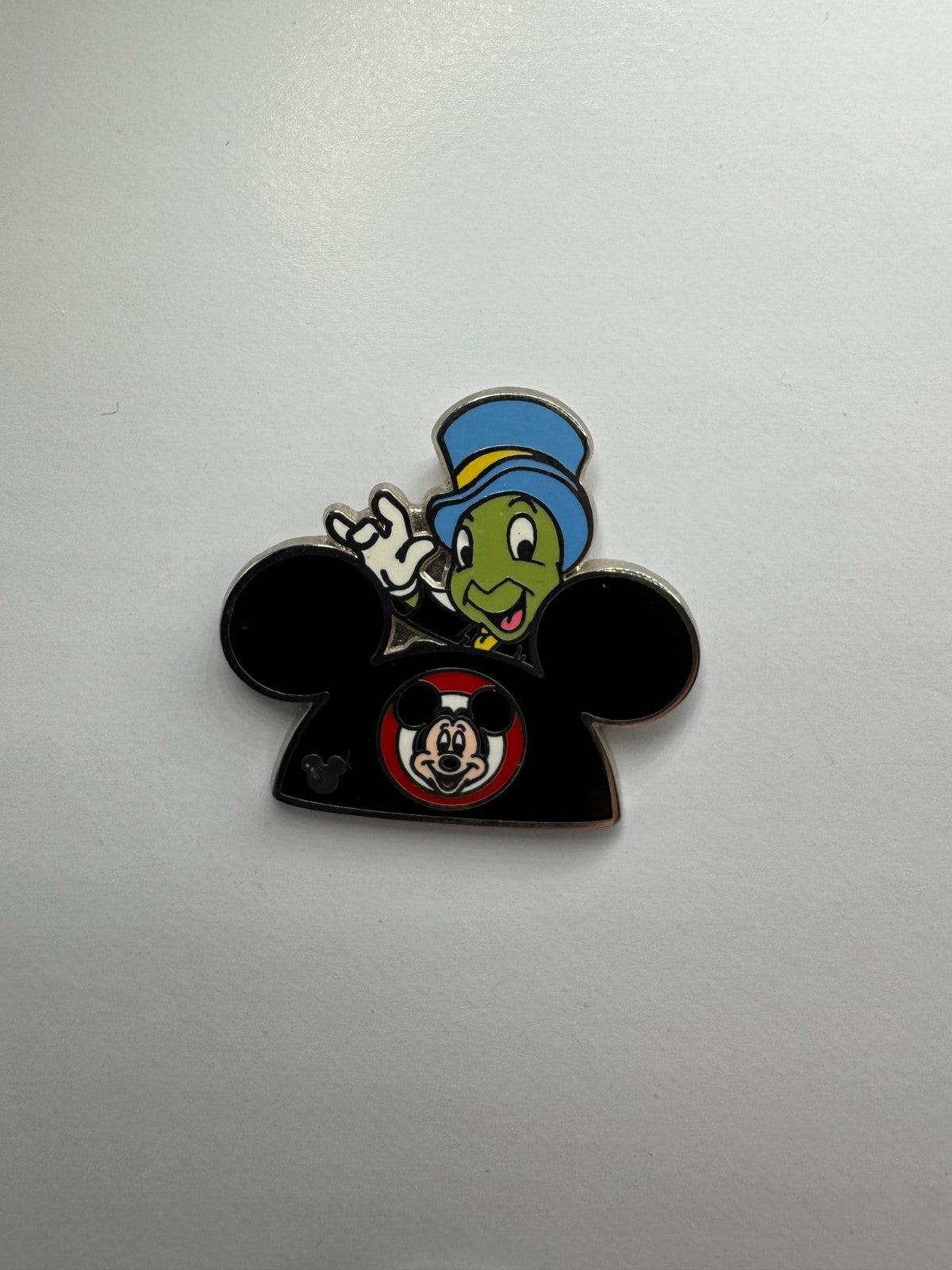 WDW Disney Mickey Ears Hat Jiminy Cricket Hidden Mickey Pinocchio Trading Pin DC1S3