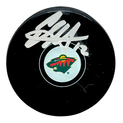 Eric Staal Minnesota Wild Signed NHL Autograph Puck Silver Auto COA Rinkside
