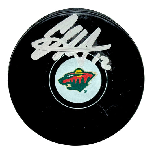Eric Staal Minnesota Wild Signed NHL Autograph Puck Silver Auto COA Rinkside