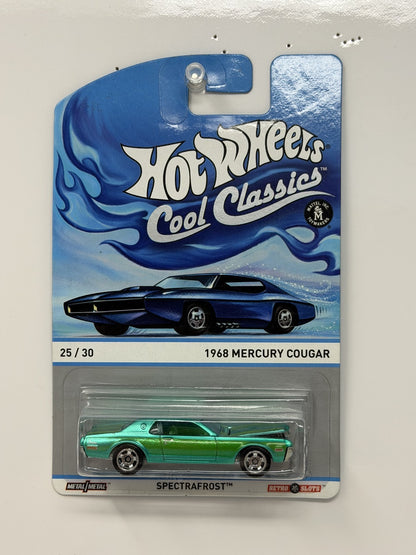 Hot Wheels Cool Classics 1968 Mercury Cougar Spectrafrost 1:64 Diecast Green