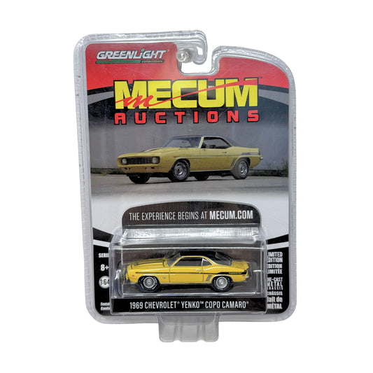 Greenlight Mecum Auctions 1969 Chevrolet Yenko COPO Camaro 1:64 Diecast