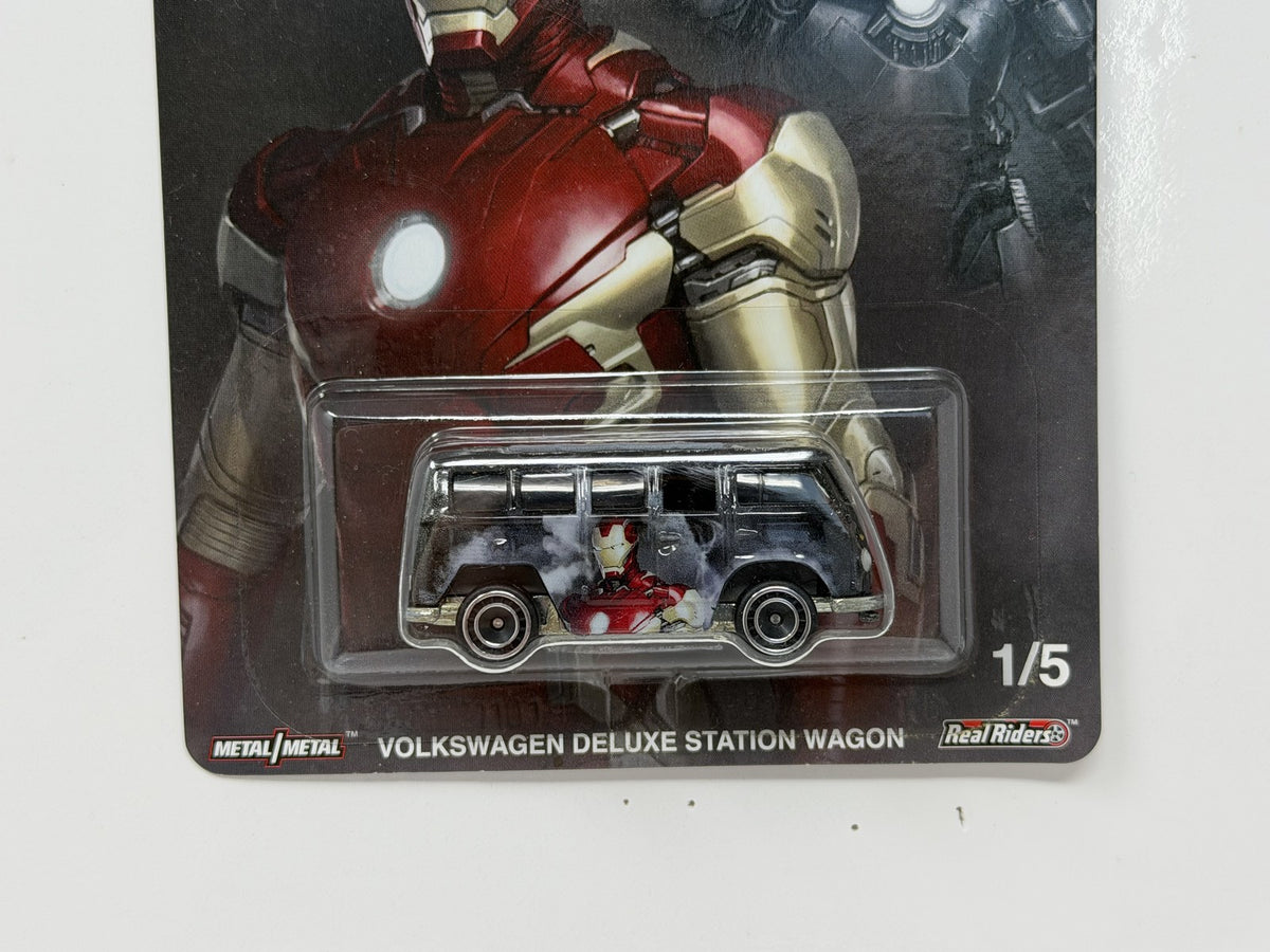 Hot Wheels Marvel Iron Man Volkswagen Deluxe Station Wagon 1:64 Diecast RRs V1