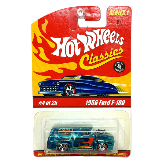 Hot Wheels Classics Series 1 1956 Ford F-100 1:64 Diecast Blue