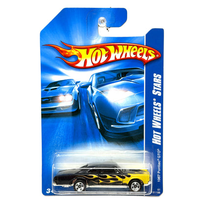 Hot Wheels Hot Wheels Stars 1967 Pontiac GTO 1:64 Diecast Black Flames
