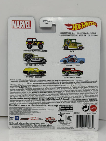 Hot Wheels Marvel Thor 1940 Ford Coupe 1:64 Diecast Real Riders