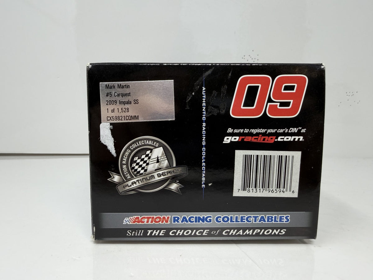Action Nascar Mark Martin #5 Carquest 2009 Chevrolet Impala SS 1:24 Diecast