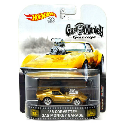 Hot Wheels Retro Entertainment Gas Monkey Garage 1968 Corvette 1:64 Diecast