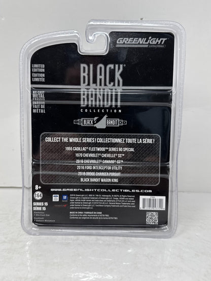 Greenlight Black Bandit 1955 Cadillac Fleetwood Series 60 Special 1:64 Diecast