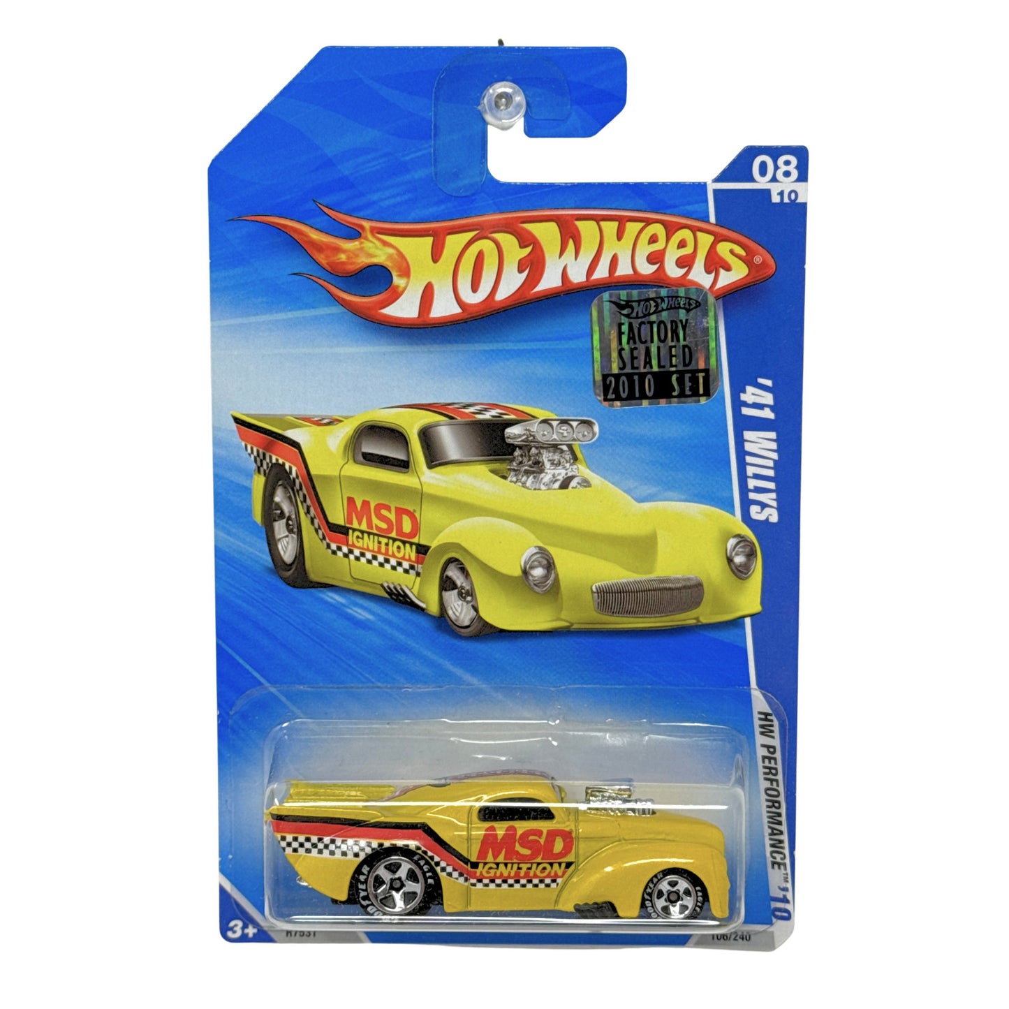 Hot Wheels 2010 HW Performance 1941 Willys Yellow 1:64 Diecast Factory Sealed