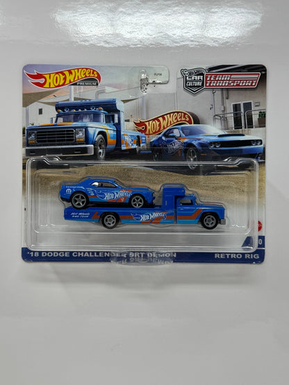 Hot Wheels Premium Team Transport #30 Dodge Challenger SRT Demon 1:64 Diecast