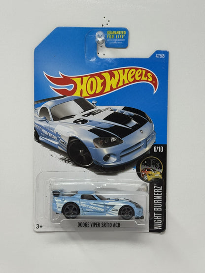 Hot Wheels Nightburnerz Dodge Viper SRT10 ACR 1:64 Diecast Light Blue