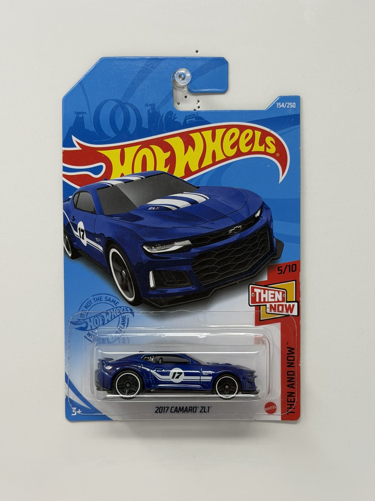 Hot Wheels Then and Now 2017 Camaro ZL1 1:64 Diecast Blue