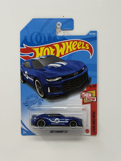 Hot Wheels Then and Now 2017 Camaro ZL1 1:64 Diecast Blue
