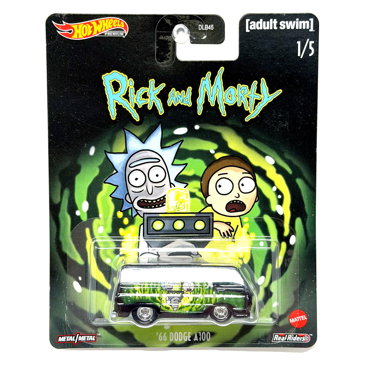Hot Wheels Premium Rick and Morty 1966 Dodge A100 1:64 Real Riders