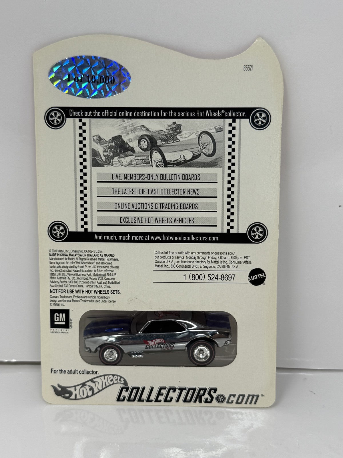 Hot Wheels RLC Red Line Club 1967 Camaro Club Exclusive Collector 016 1:64 Diecast