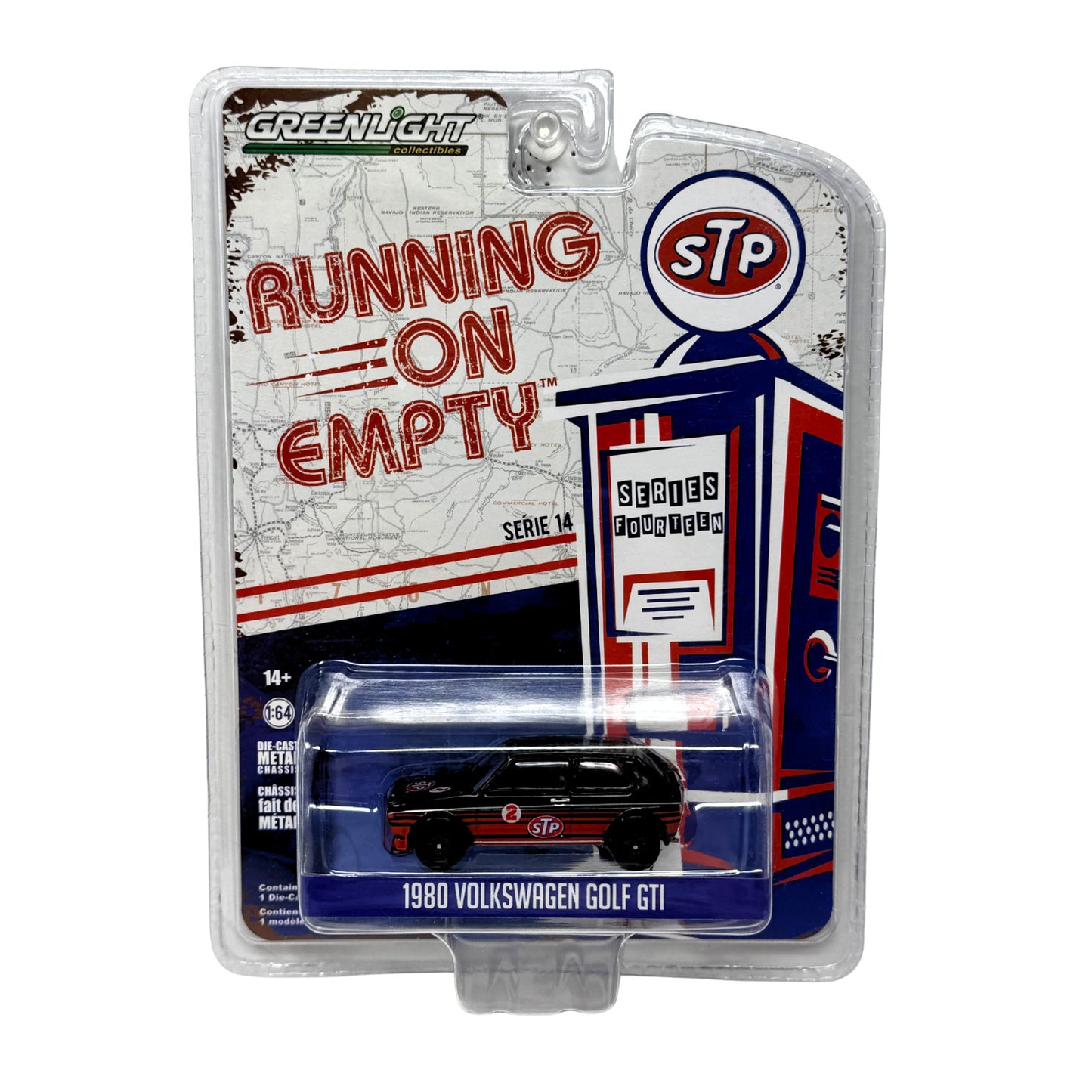 Greenlight Running On Empty 1980 Volkswagen Golf GTI STP 1:64 Diecast