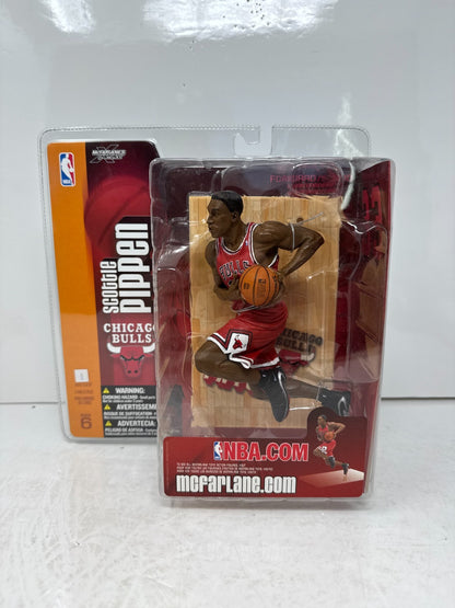 McFarlane NBA Scottie Pippen Chicago Bulls Series 6 Figure Final Game RARE!!