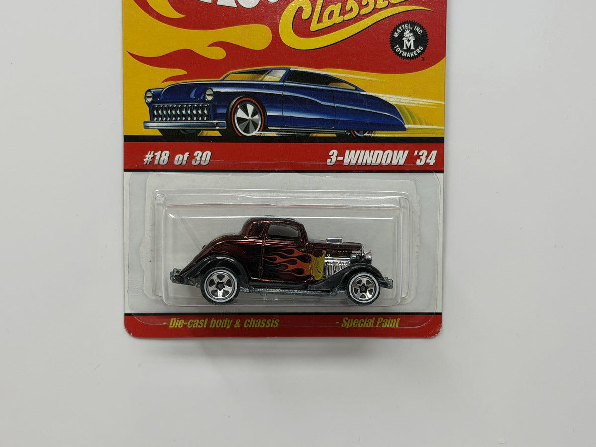 Hot Wheels Classics Series 2 3-Window '34 1:64 Diecast Brown