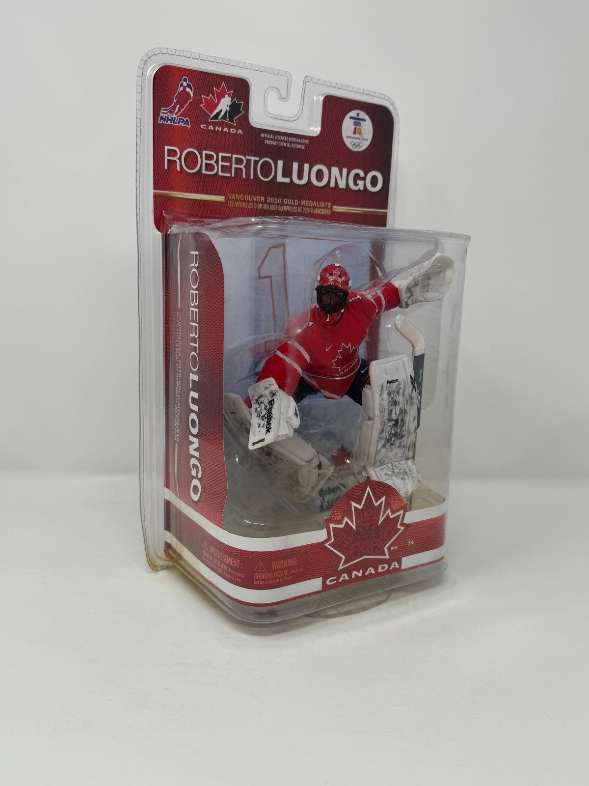McFarlane NHL Roberto Luongo Team Canada Vancouver 2010 Olympics CHASE Figure