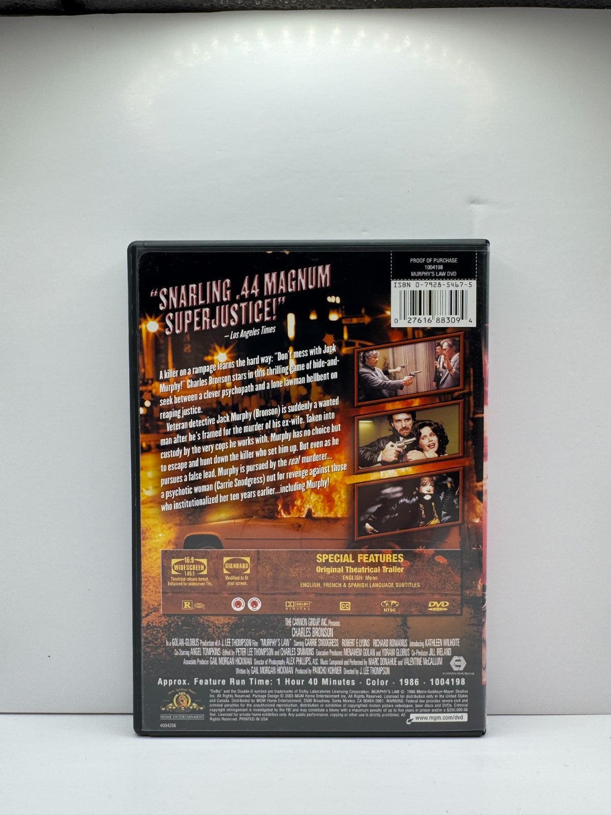 Murphys Law (DVD) Charles Bronson Thriller