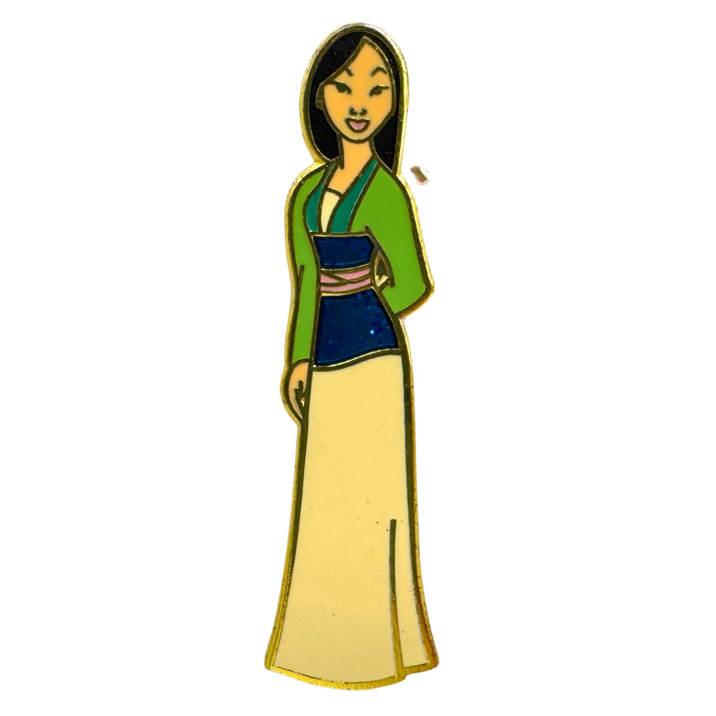 Disney Mulan Princess Glitter Dress Trading Pin DC1S11