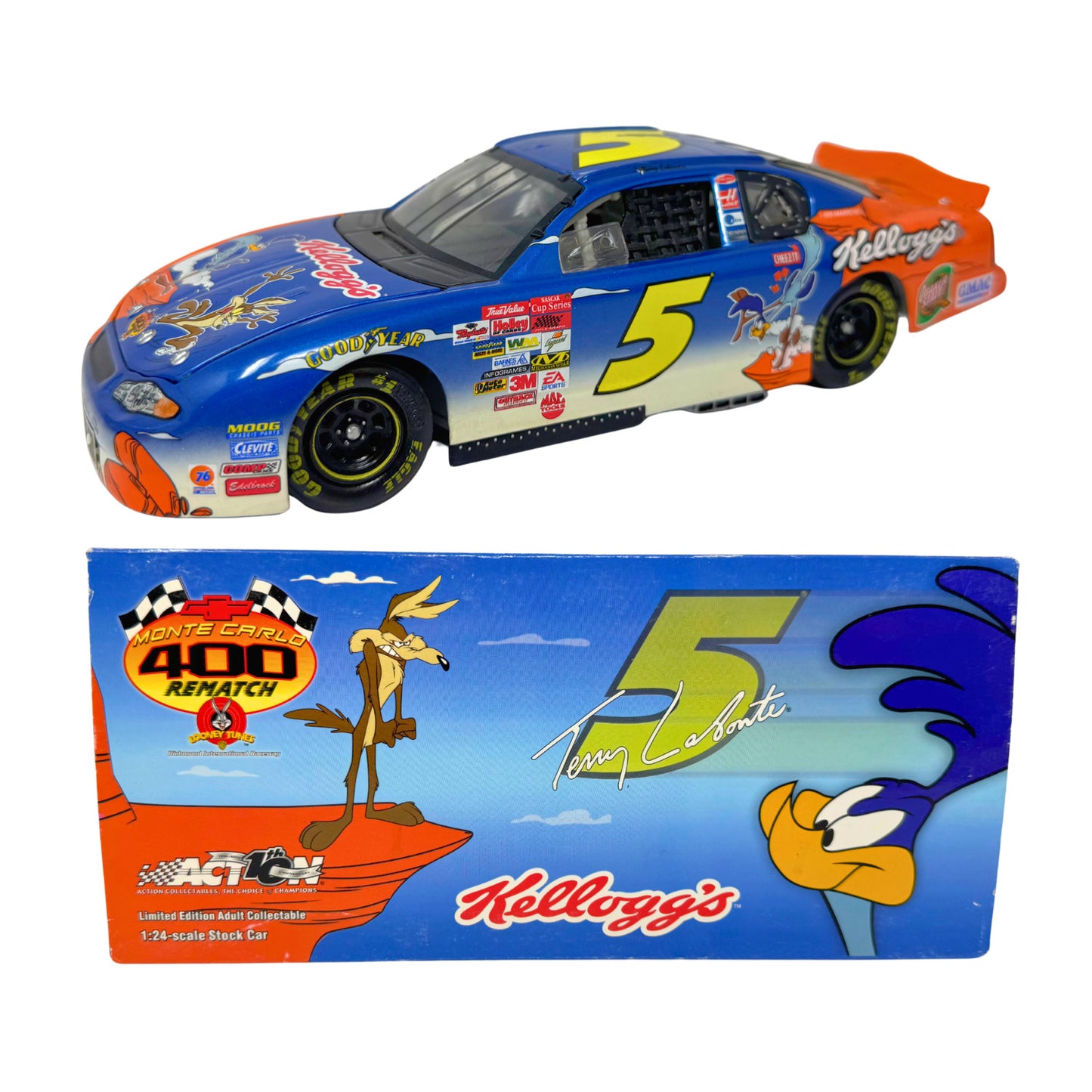 Action NASCAR Terry Labonte #5 Kellogg’s Looney Tunes 2002 Chevy 1:24 Diecast