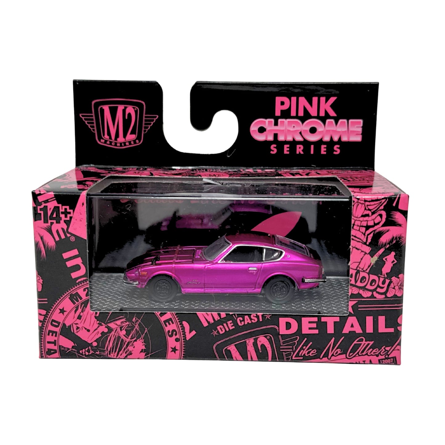 M2 Machines Pink Chrome Series 1970 Nissan Fairlady Z432 1:64 Diecast