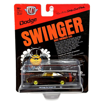 M2 Machines Dodge Scat Pack 1969 Dodge Dart Swinger 340 CHASE 1:64 Diecast