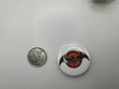 DC Flashpoint Batman Bat Sign Logo Pin-back Button UDT1