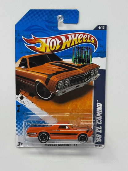 Hot Wheels Muscle Mania '11 1968 Chevy El Camino 1:64 Diecast Factory Sealed