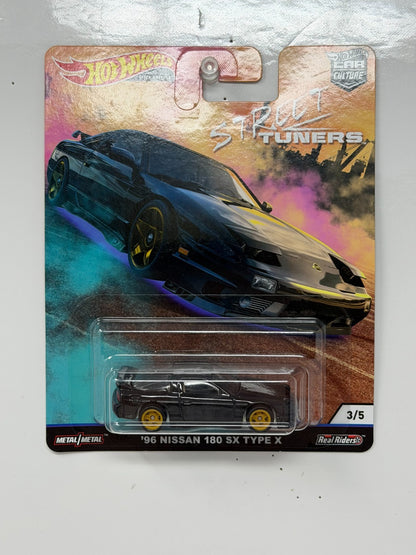 Hot Wheels Premium Street Tuners 1996 Nissan 180SX Type X 1:64 Diecast