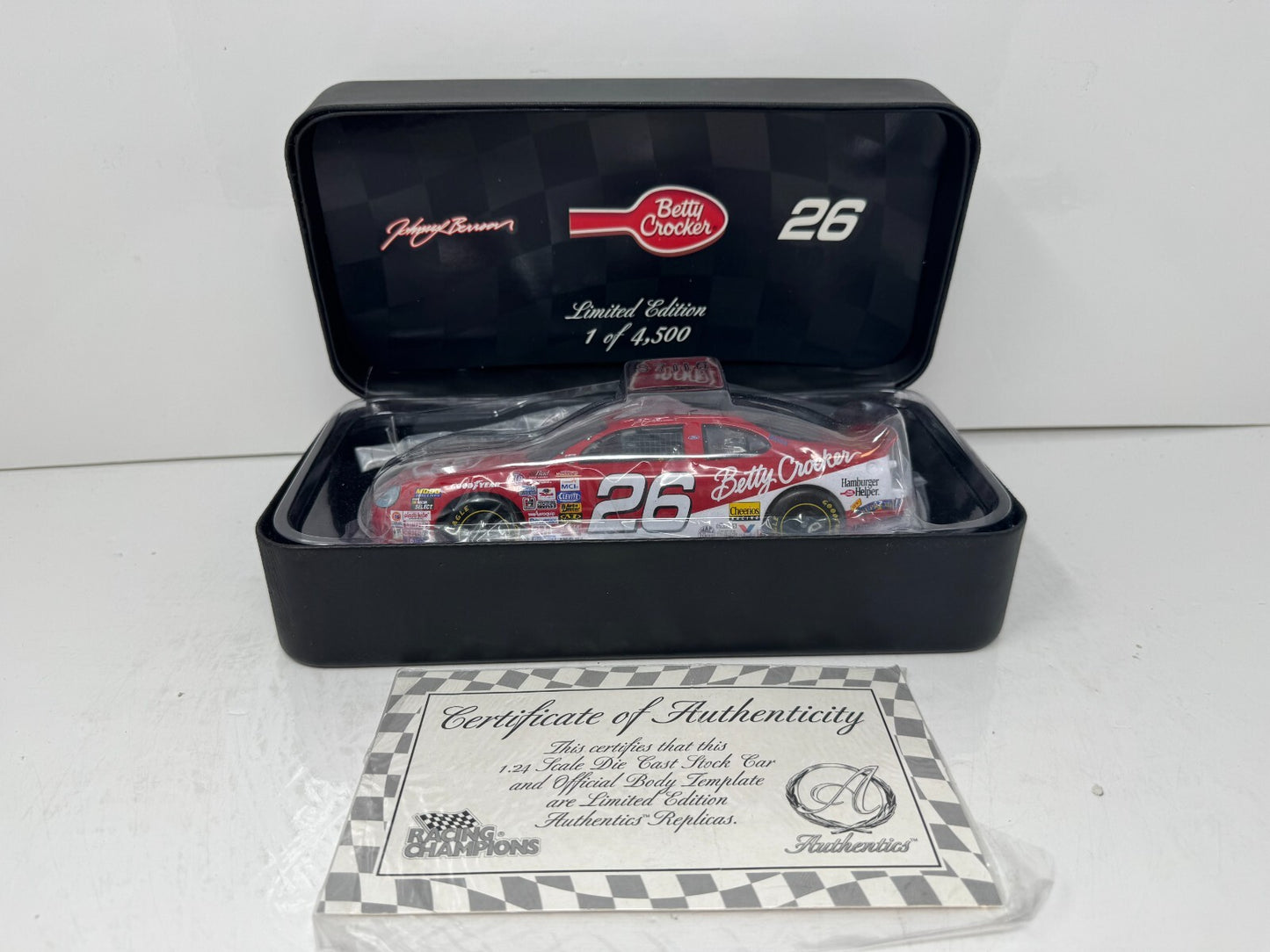 Racing Champions Authentics #26 Johnny Benson Betty Crocker Ford 1:24 Diecast