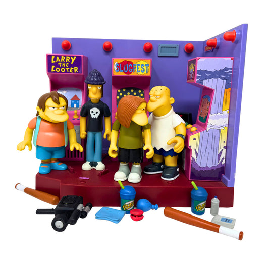 Simpsons World of Springfield Noiseland Arcade Trouble Makers Playmates Diorama